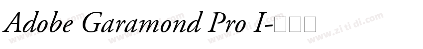 Adobe Garamond Pro I字体转换